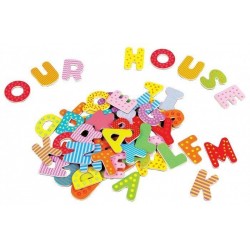 Magnetyczne drewniane literki