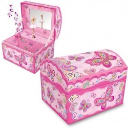 Szkatułka z pozytywką motyle