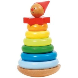 Goki układanka piramidka Klaun