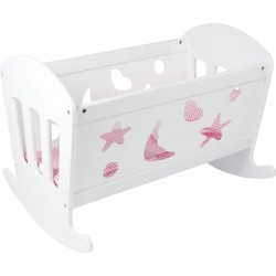 Drewniana kołyska dla lalek...