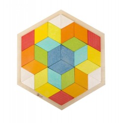 Układanka romby - klocki...