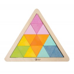 Układanka trójkąty - klocki...