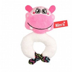 Grzechotka Hipcio różowy