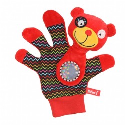 Pacynka czerwony miś ZygZag