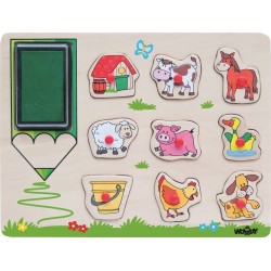 Pieczątki i układanka 2 w 1...