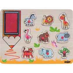 Pieczątki i układanka 2 w 1...