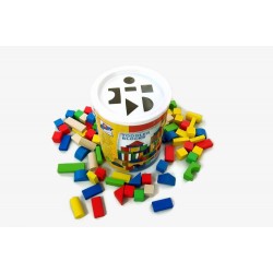 Klocki drewniane w wiaderku...