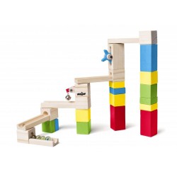 Drewniany kulodrom w wiaderku