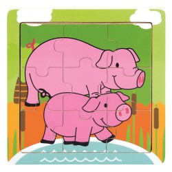 Drewniane Puzzle Farmino...