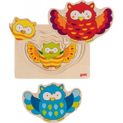 Układanka warstwowa sowy