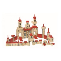 GOKI Duży drewniany zamek -...