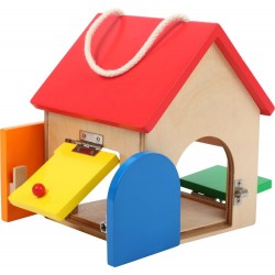 Kolorowy domek z zamkami