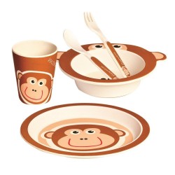 Naczynia z bambusa małpka
