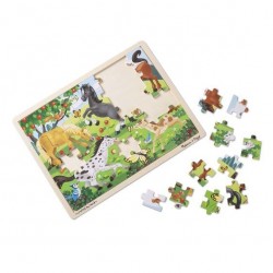 Duże drewniane puzzle –...