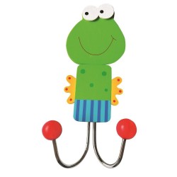 Drewniany wieszaczek żabka