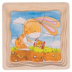 Puzzle warstwowe Królik i...