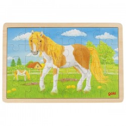 Puzzle drewniane konik pony