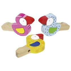 Drewniane gwizdki ptaszki