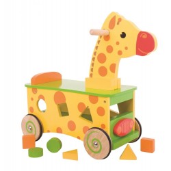 Drewniany jeździk szalona...