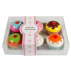 Drewniany zestaw babeczek