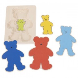 Układanka warstwowa miś